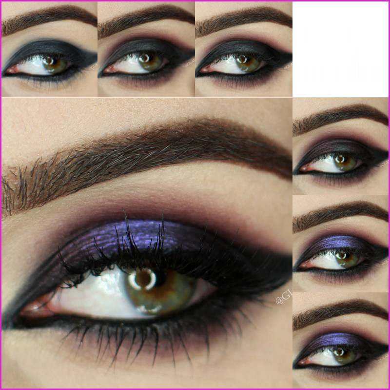 How to do purple smoke eye makeup tutorial?