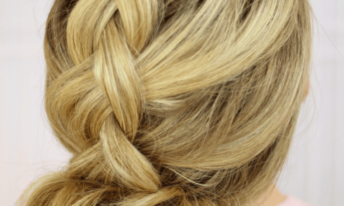 How to make Dutch braid and double bun hairstyle