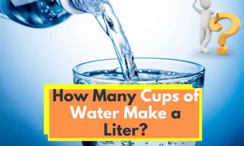 How many cups of water make a liter?